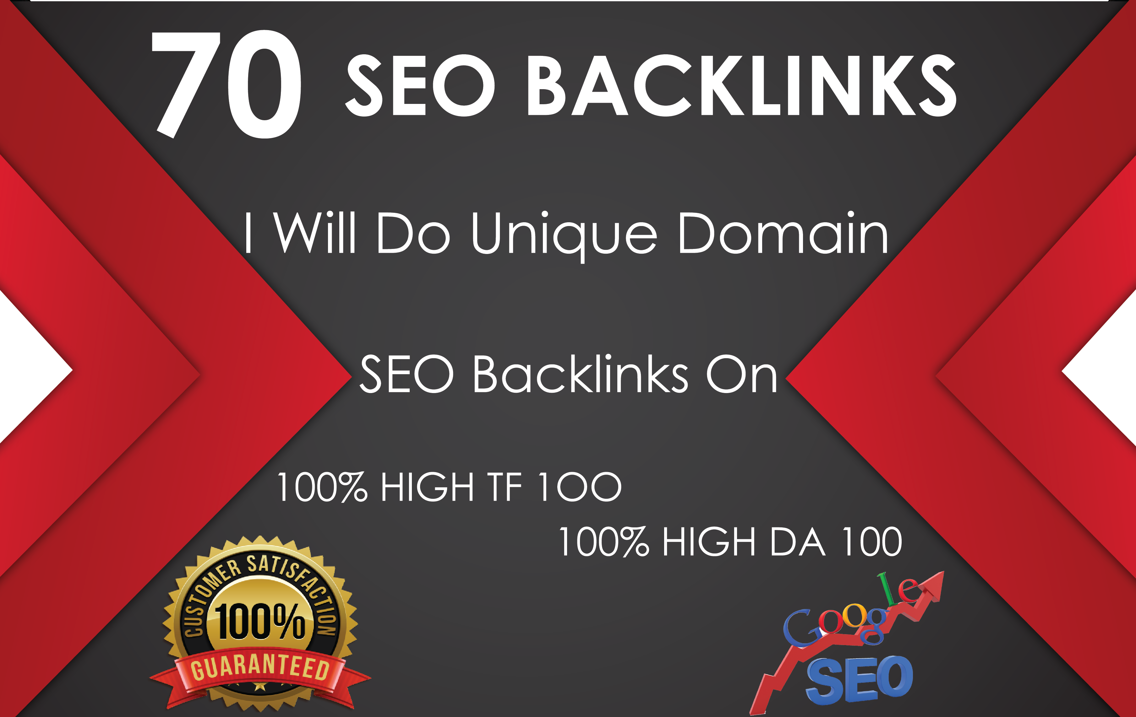 Do 70 Unique Domain SEO Backlinks On Tf100 Da100 Sites