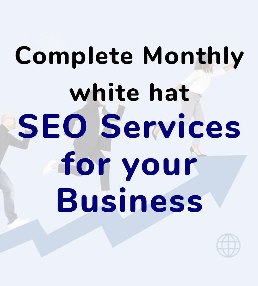 Complete Monthly white hat SEO Services for your Business 