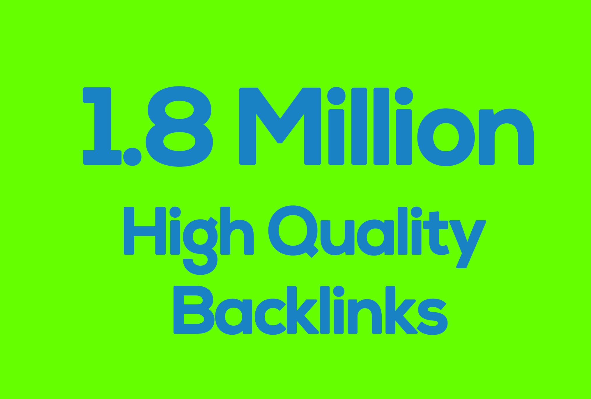 1.8 Million High quality GSA SEO Backlinks