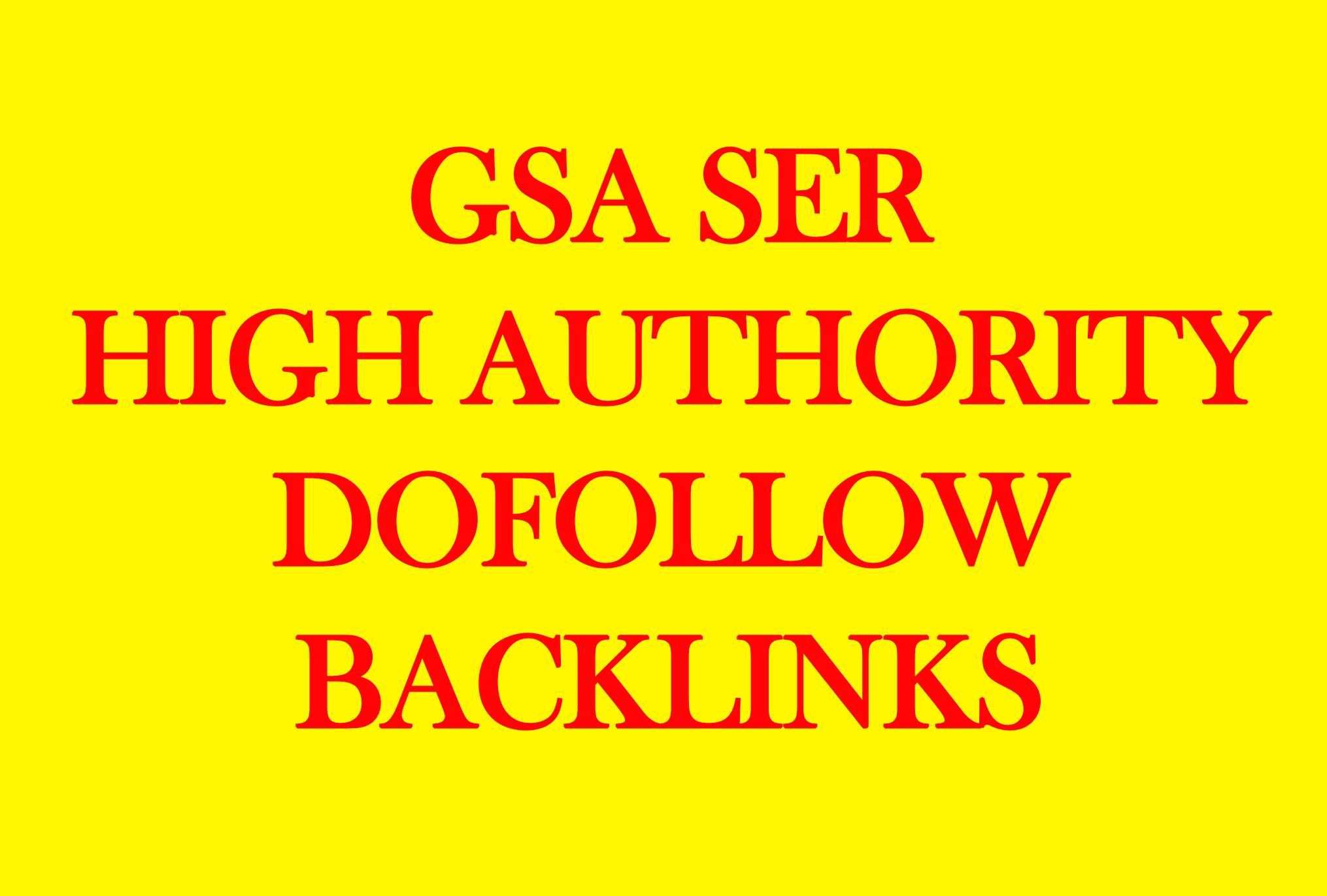 SEO 1 Million GSA Dofollow links for Boosting Raning in  Google SER