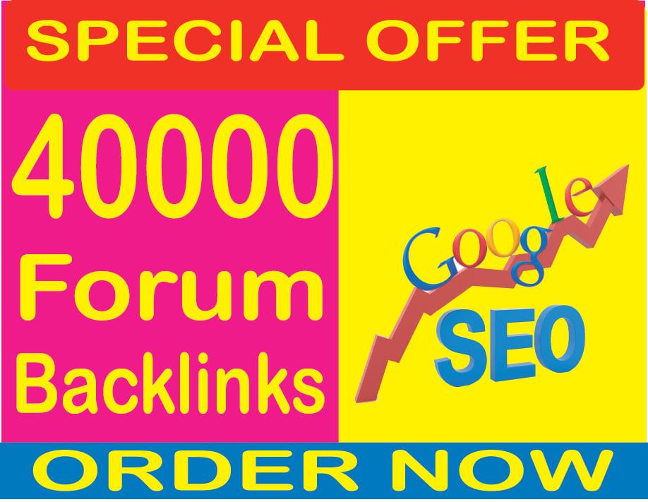 40,000 GSA SER Forum Backlinks for your Link or website SEO to increase your ranking in search results