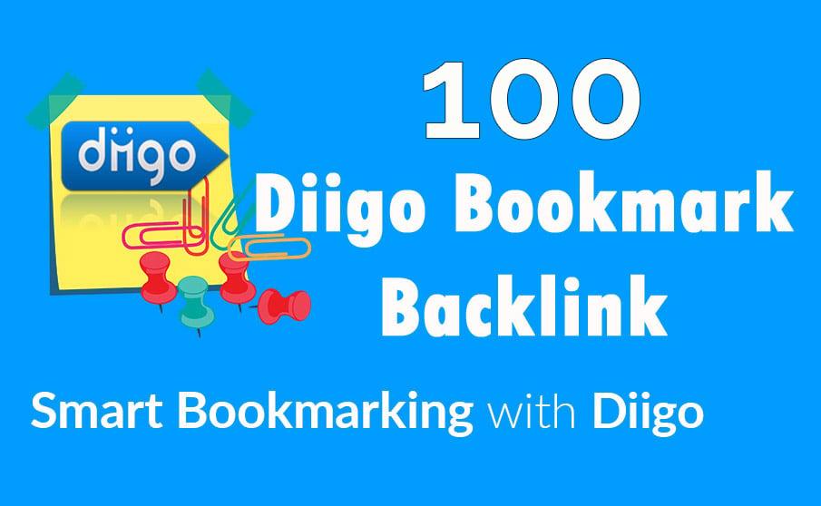 Diigo High Quality 100 Bookmark backlink PR8-9 Google 1