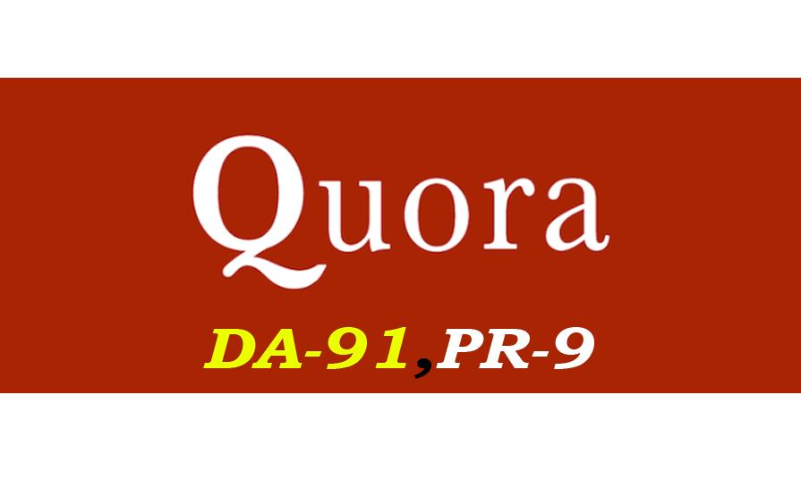 Write And Publish A Guest Post On "Quora" DA-93, Alexa-494