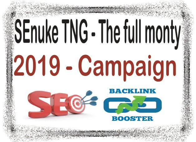 SEnuke Campaign - The full monty template 2019