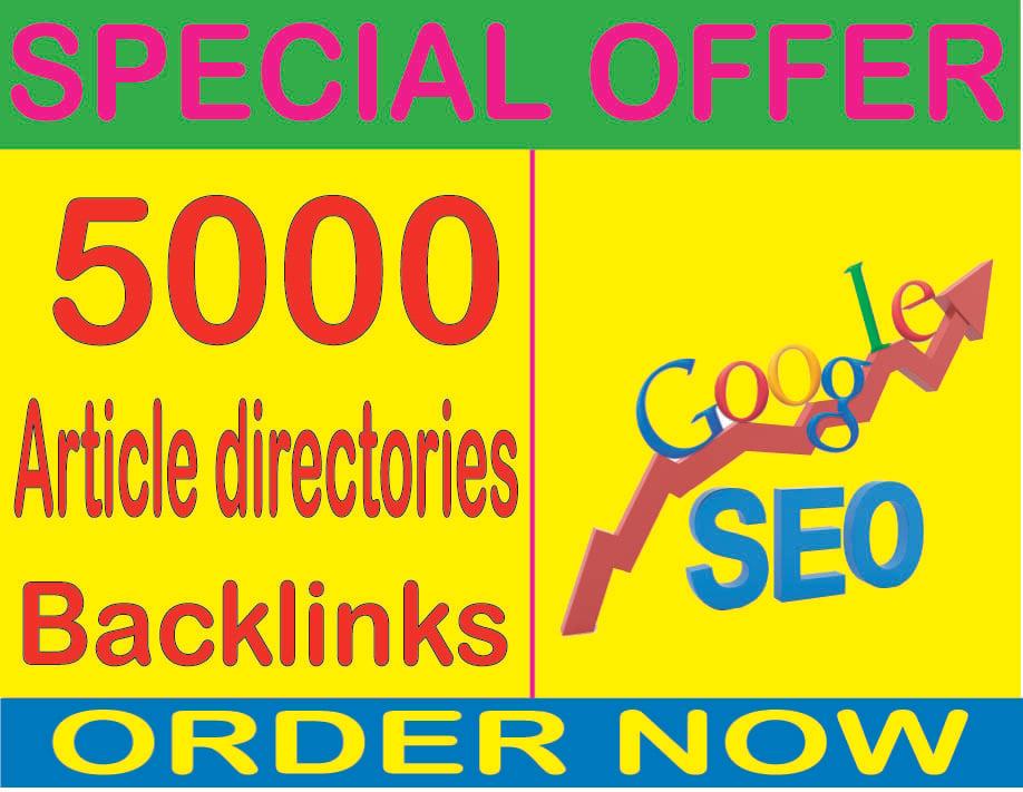 Best SEO Packages 2019- create over HQ PR 5000 Article directories contextual  backlinks ﻿
