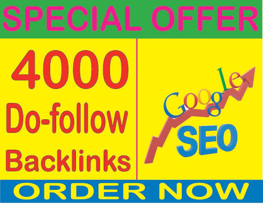 Boost SEO- Create 4000 Do follow High PR Metrics Backlinks