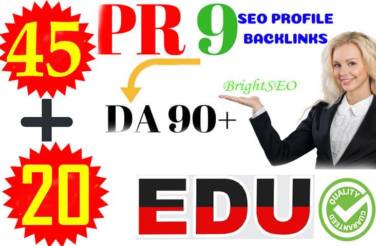Top 70 PR10 to PR6 SEO Backlinks DA80+ With .EDU .Gov Links Boost Your Google Rank