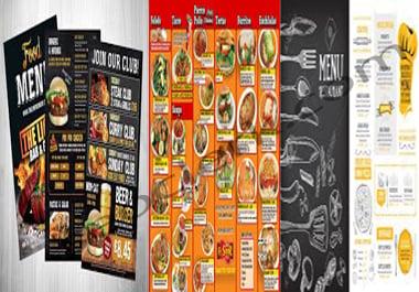I Do All Sized Editable Restaurant Menu,Food Menu