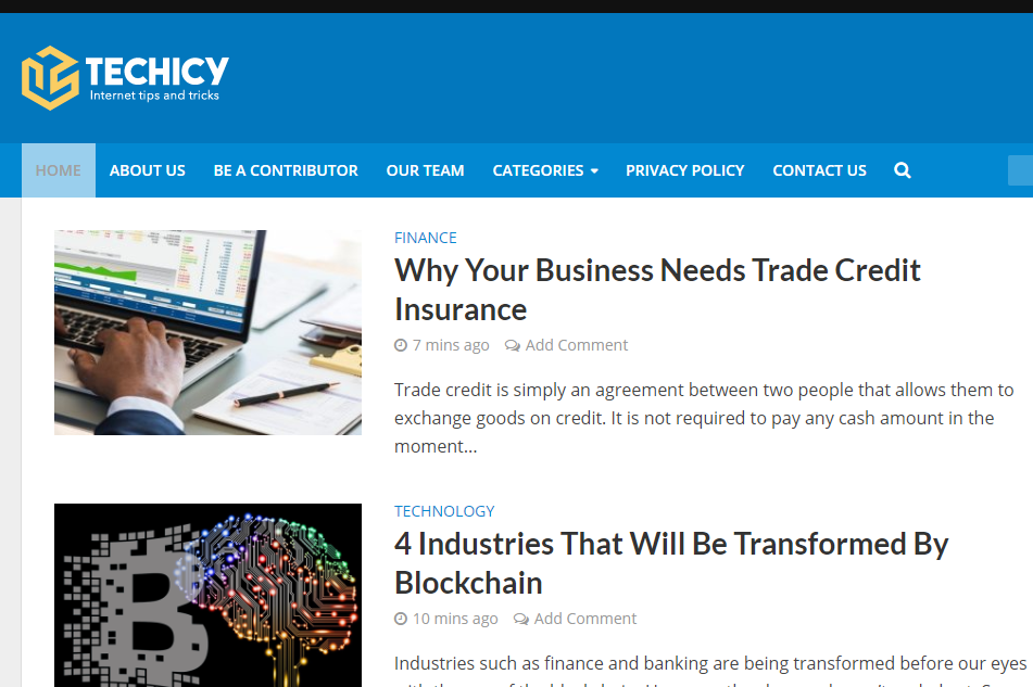 Guest post on Techicy.com Tech website - DA 50