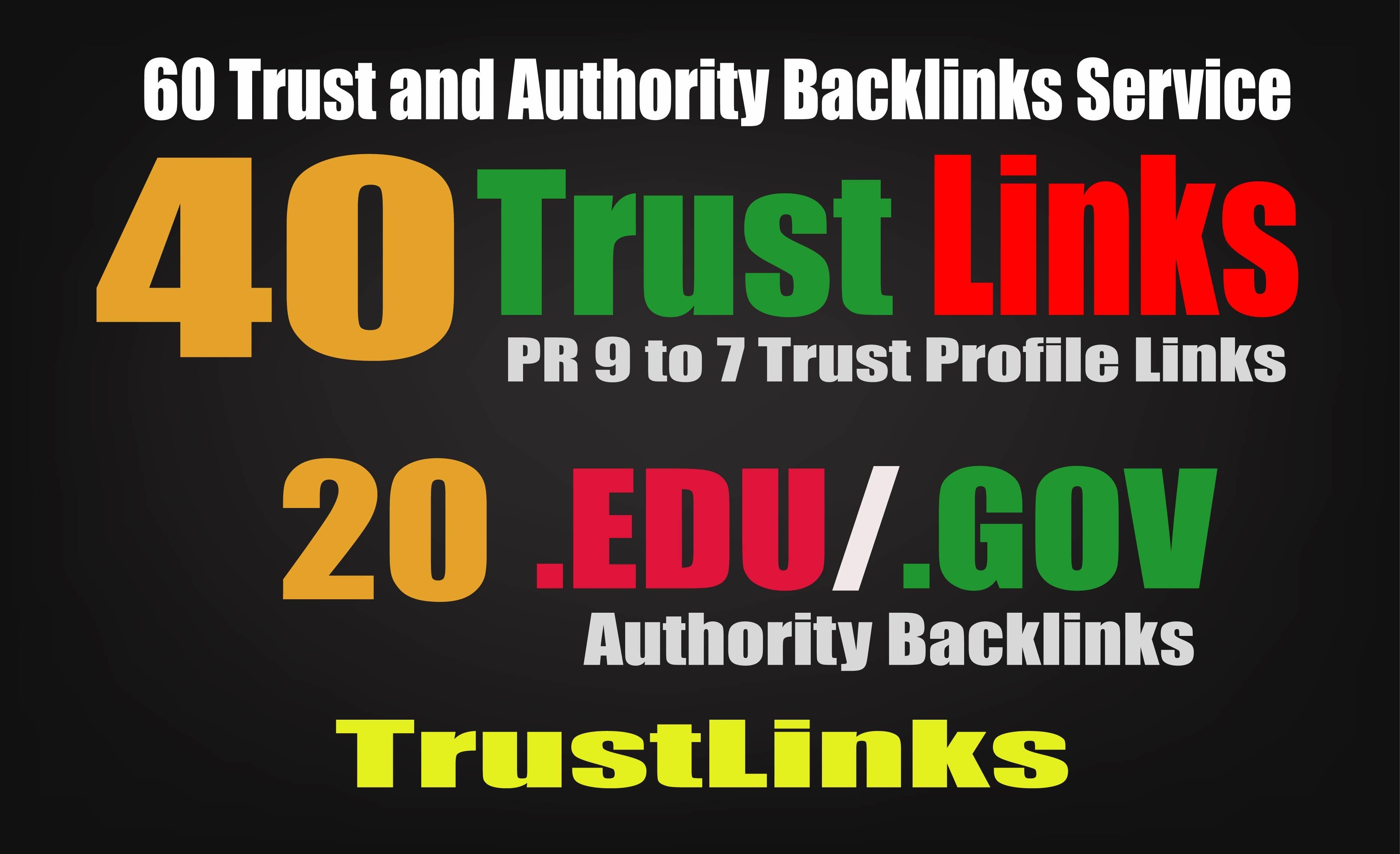 40 Pr9 + 20 Edu Gov High Trust Authority Safe SEO Backlinks for Ranking Your Blog, Sites or Youtube