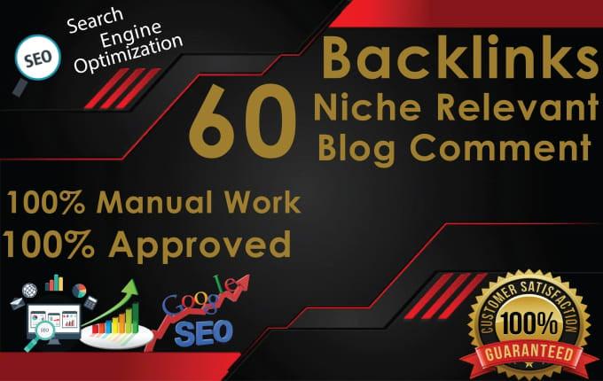 Do 60 Niche Relevant Blog Comment