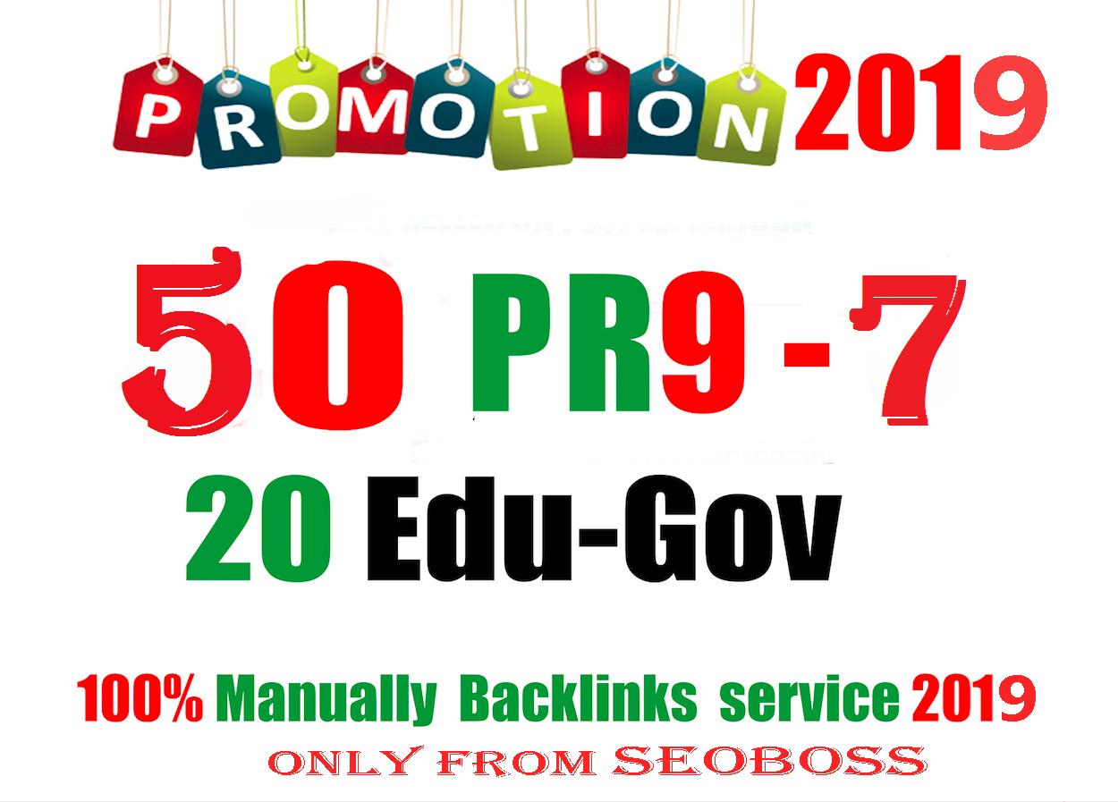 Exclusive 70 Backlink Service-50 PR9 DA 80-100+20 EDU/GOV HighPR Backlink-Fire Your Google Ranking