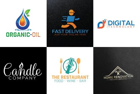 Design Best Unique Flat Minimalist Logo Design