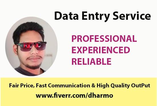 Virtual Assistant for Data Entry and other similar tasks