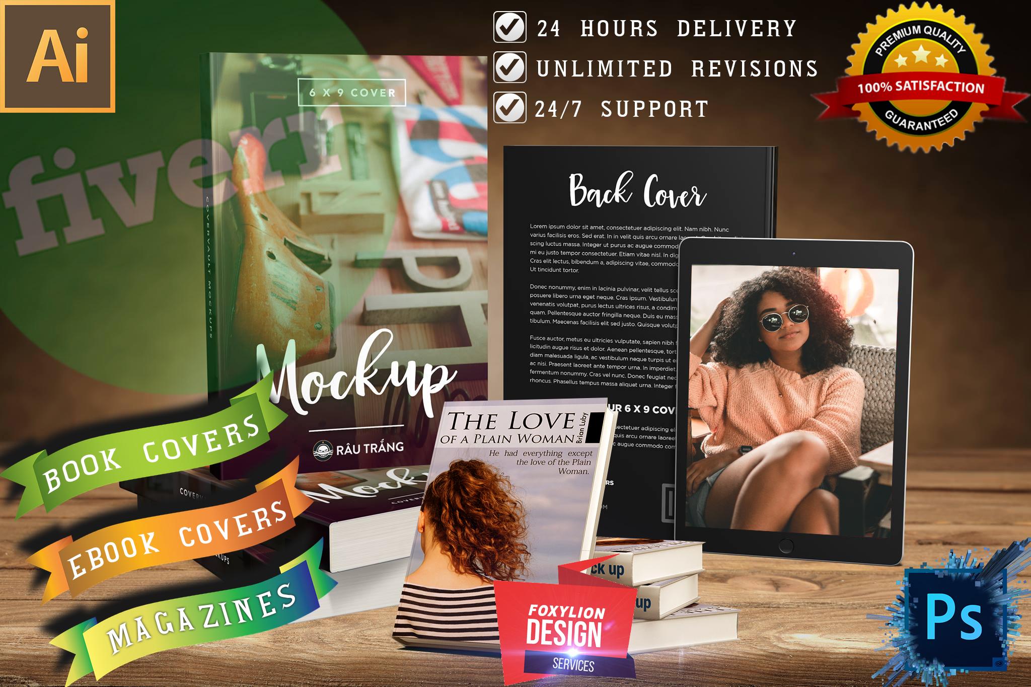 Get a creative ebook,magazine,kindle cover Design in 24hours