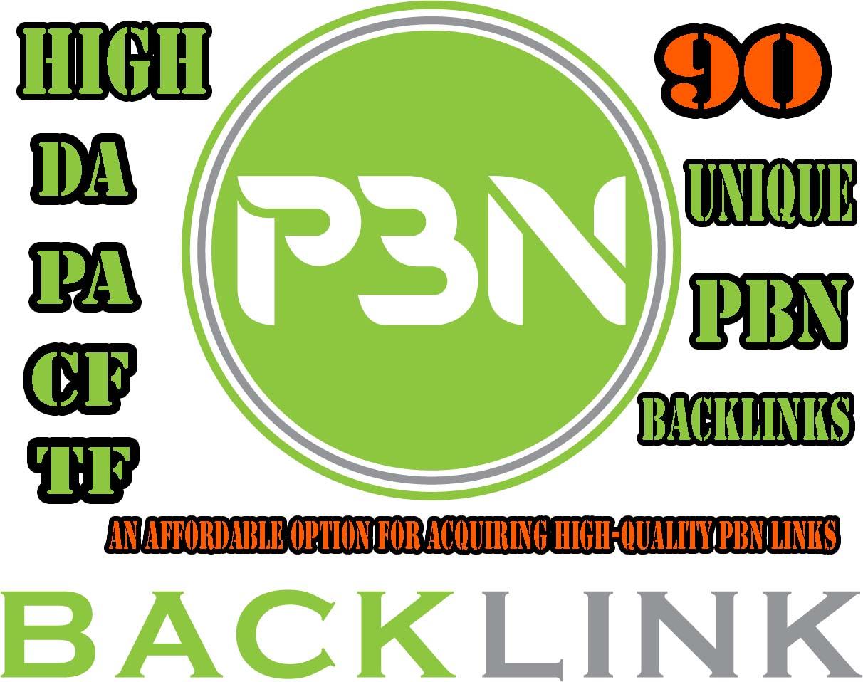 Create High DA PA 90 Unique PBN Backlinks SEO Service