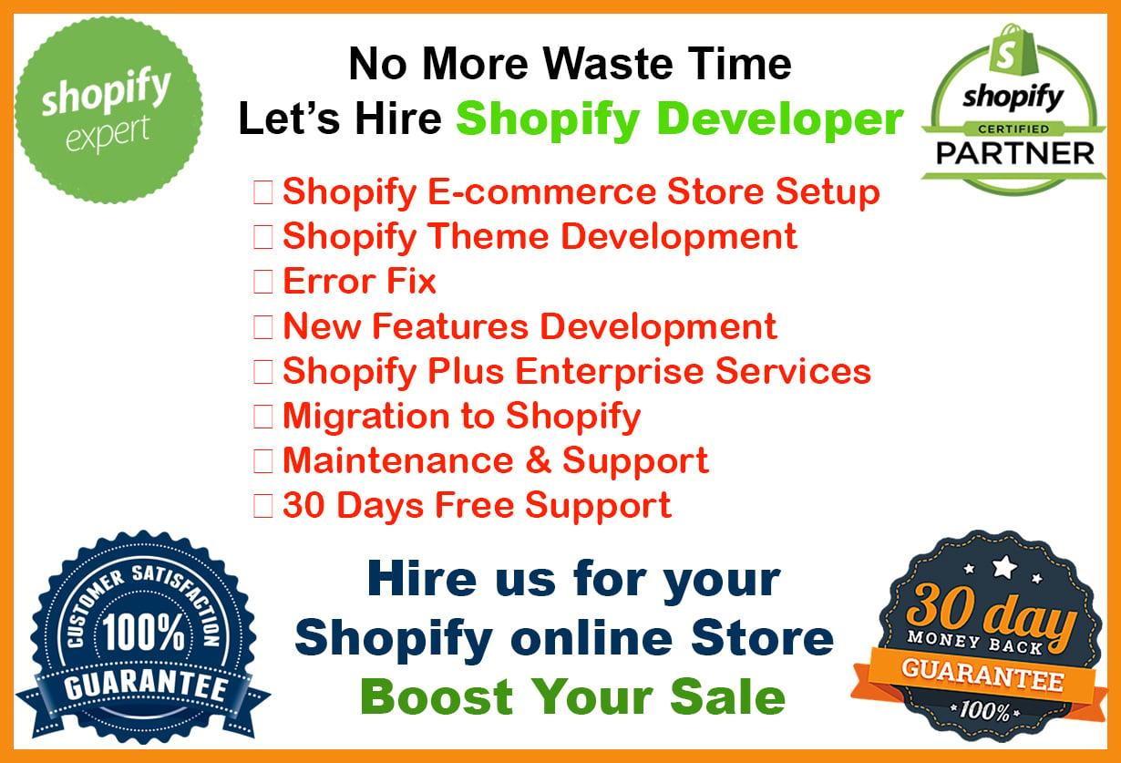 fix shopify errors in 24 hours