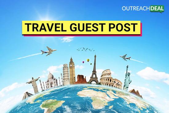 Guest post and Link Building on travel site with 30+ DA 