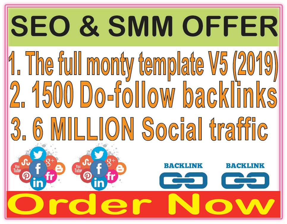  ﻿﻿Indexer SEO Package- SEnuke - The full monty template V5-1500 Do-follow backlinks-Promotion 6 Million social People