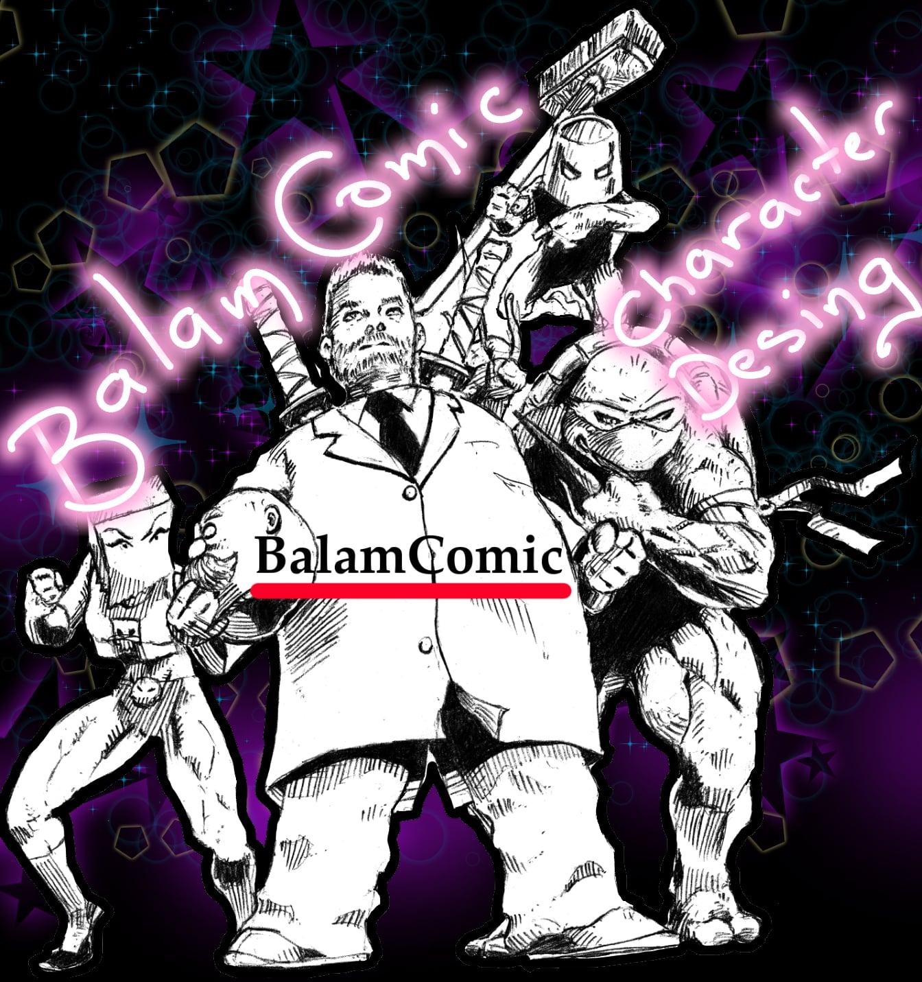 Character design. You will receive your inked characters in high quality.