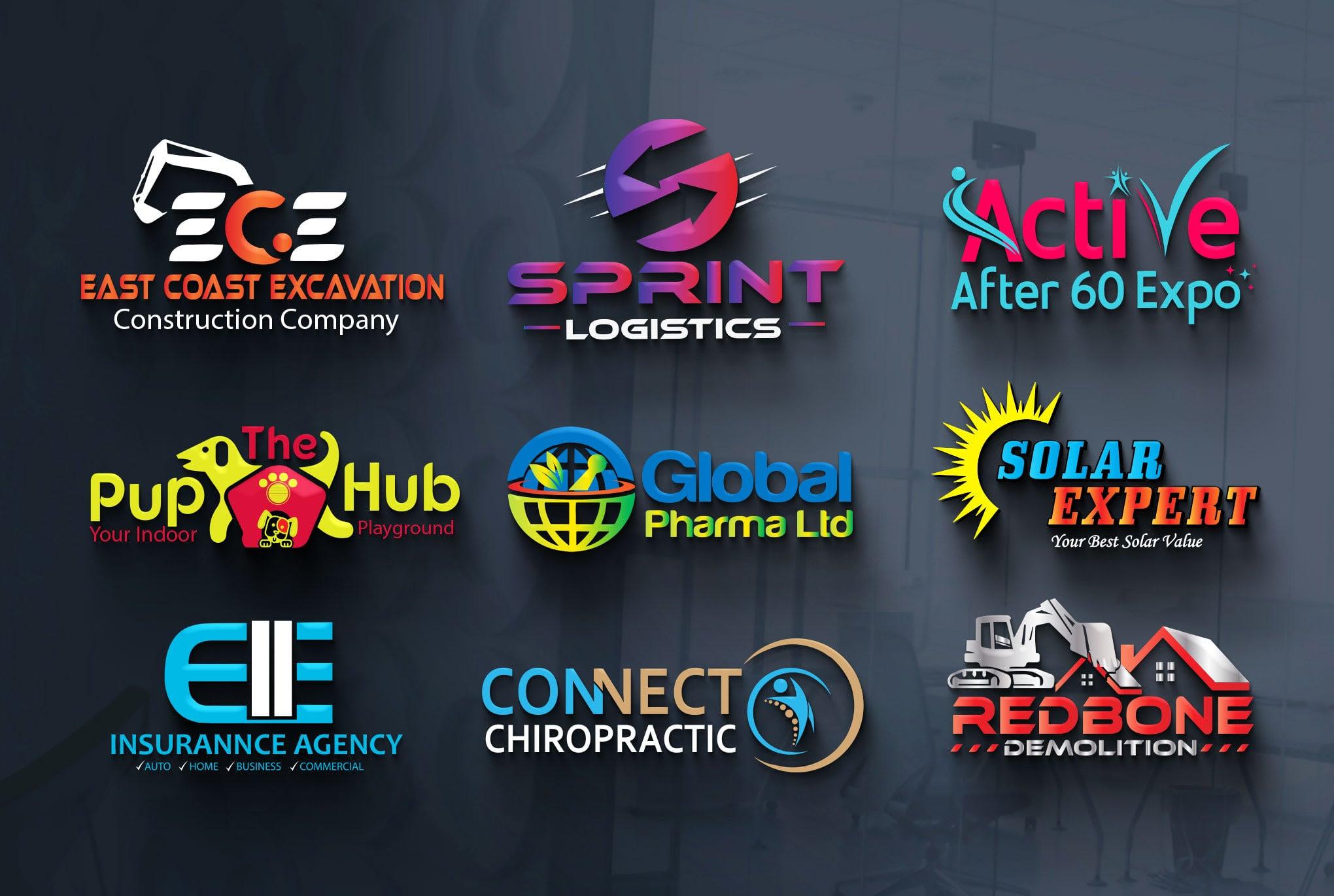 Design an awesome 3D logo for your business or company