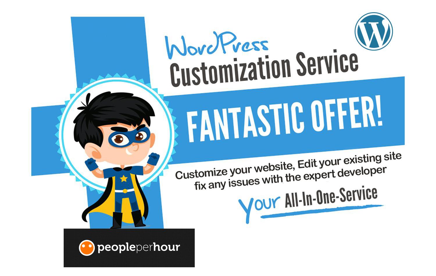 Do any WordPress Customization, Edit or fix any issues