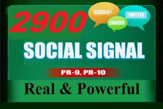 Wonderful 2900 top SEO social signals