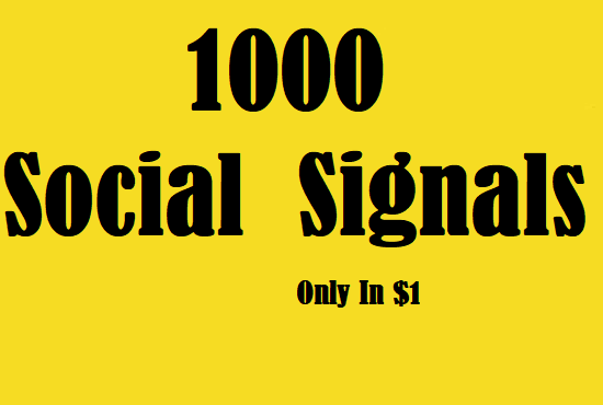 1000 Athentic Social Signals 