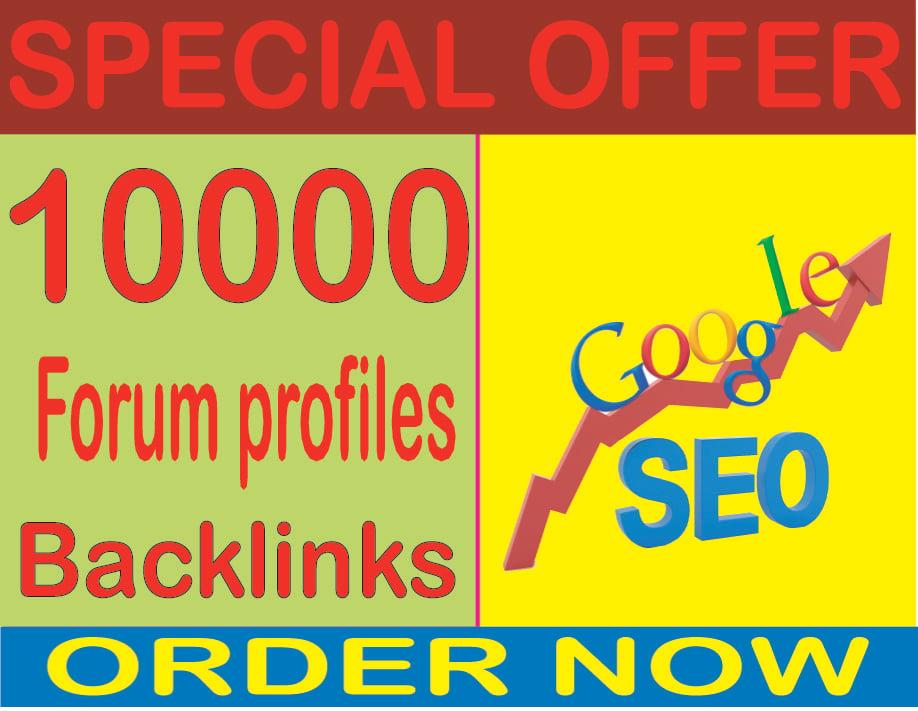 Top SEO Service 2019- Boost Site Alexa Rank with 10000 + Forum profiles backlinks