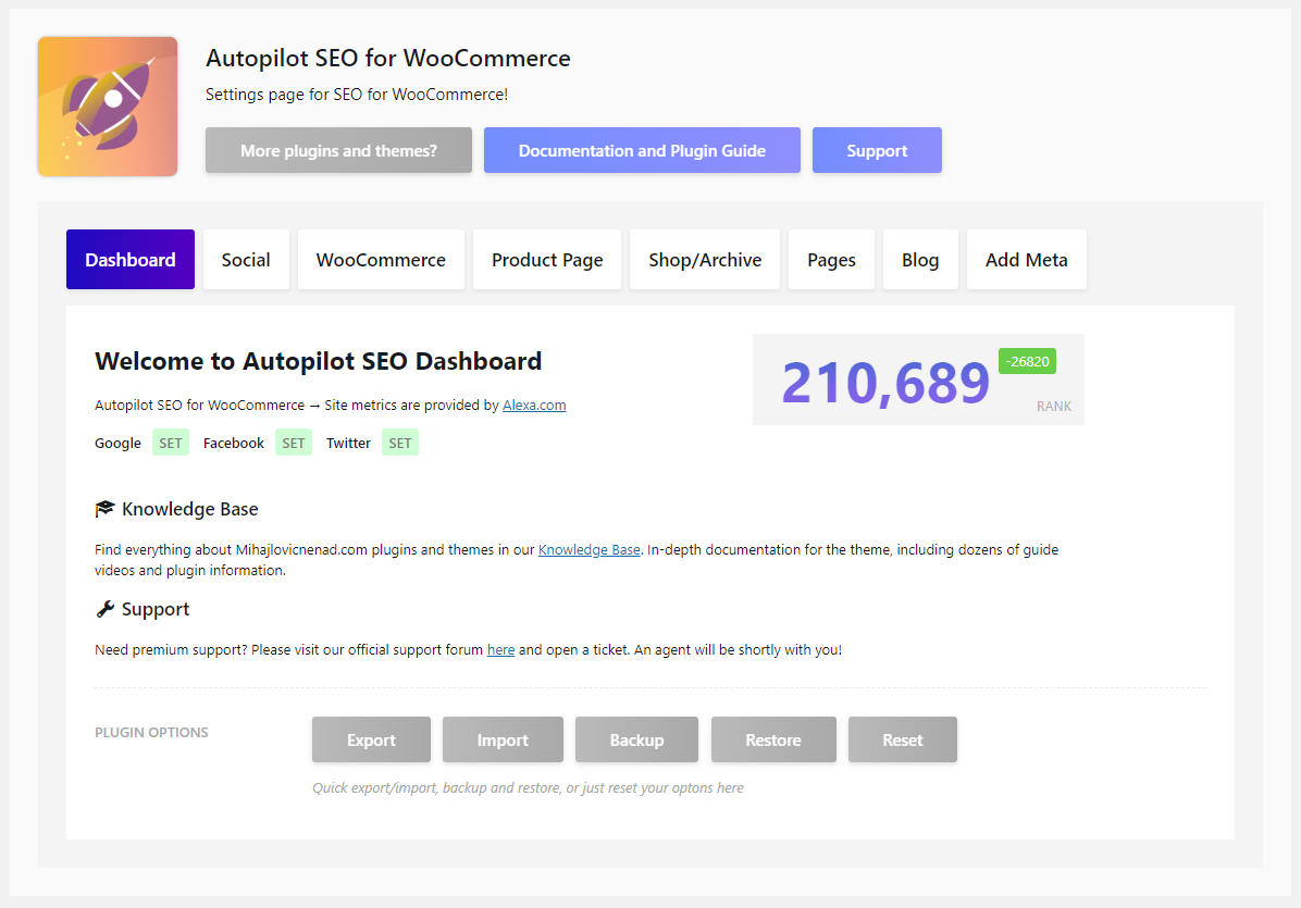 Autopilot SEO for WooCommerce - The easiest SEO experience