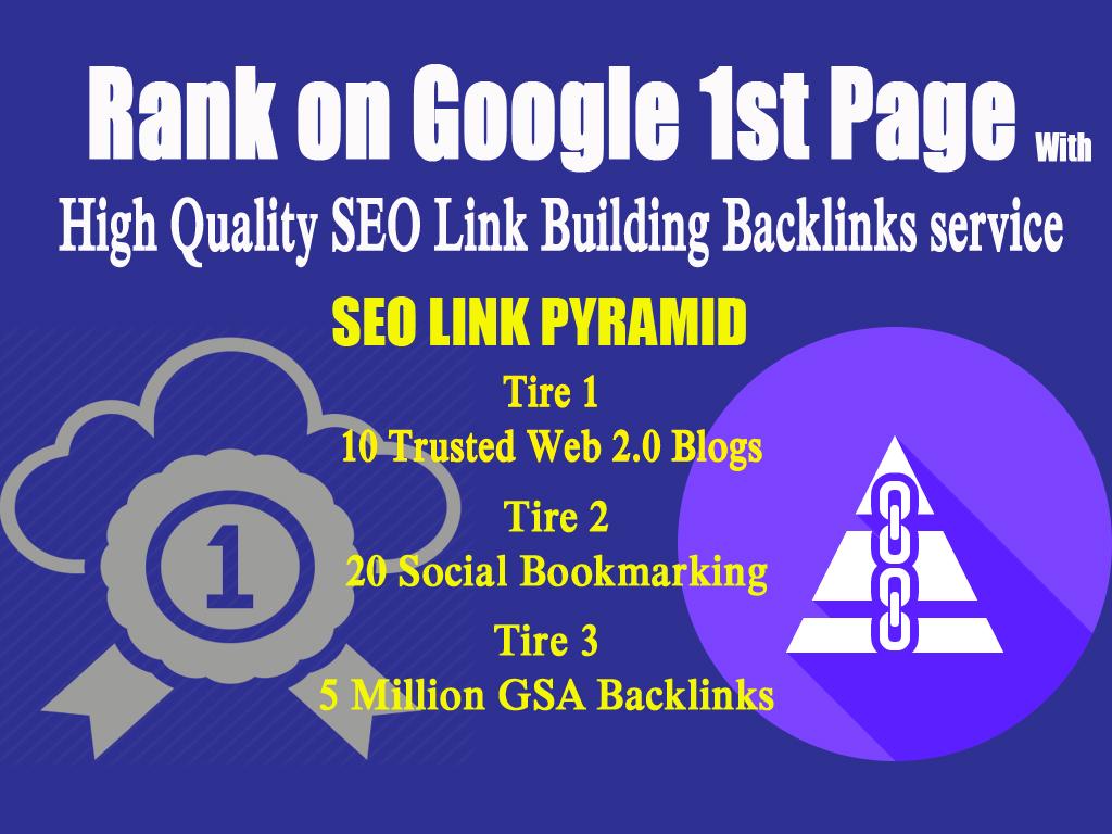 Rank on Google 1st Page with High Quality SEO Link Building Backlinks service