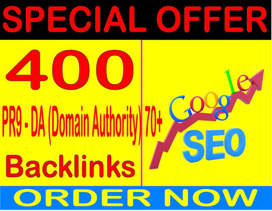 Ranking For Google- 400 High Quality DA 70+ Backlink For Better Ranking