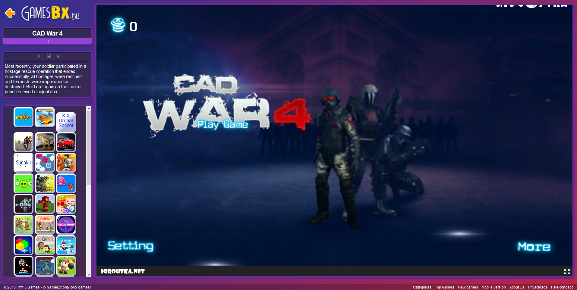 The source code of the mini game website on the browser is composed of flash games and html5 games
