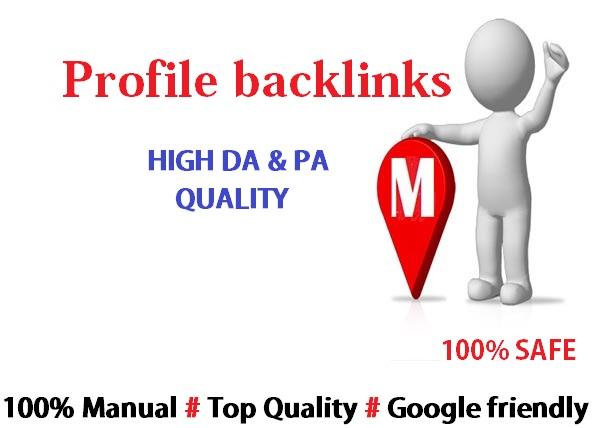 Give You 65 High Quality Profile Backlinks 