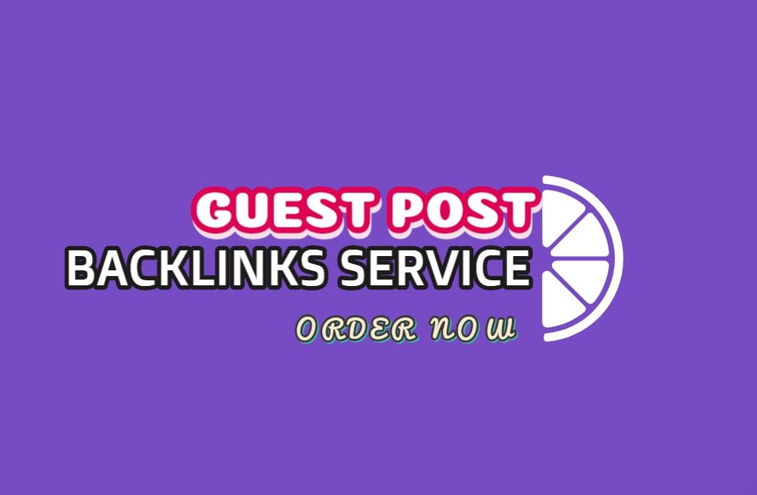 Write and Publish 5 Guest post on DA 100 to 40 Websites