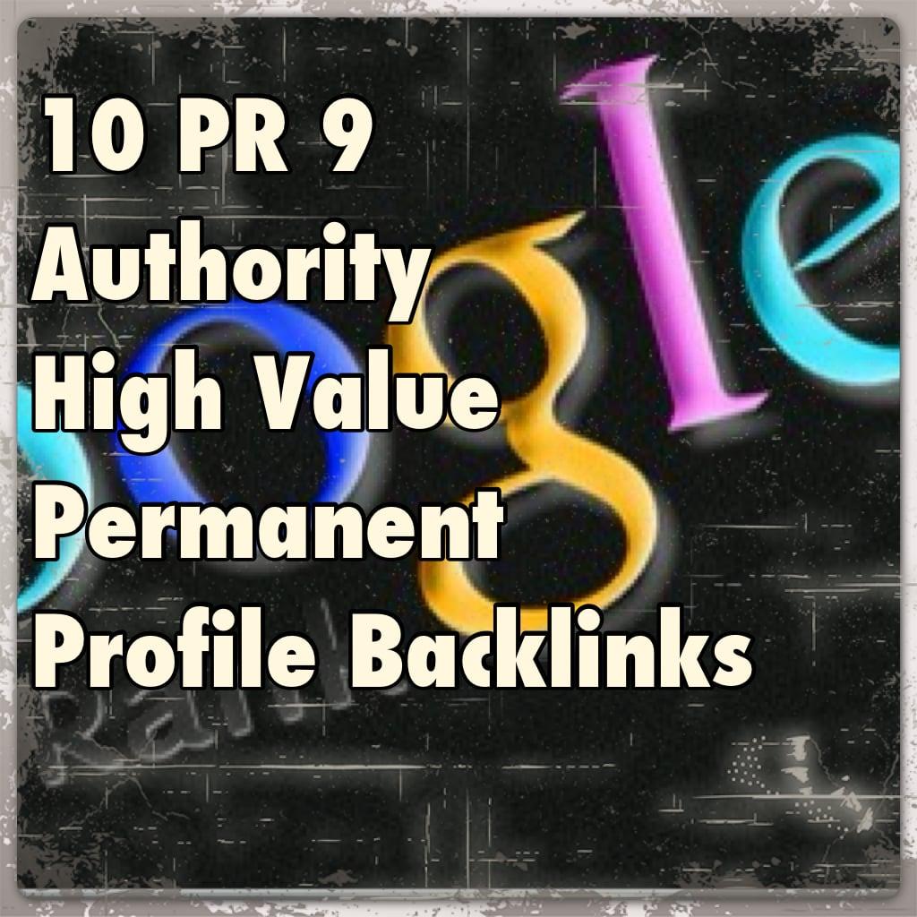 manually create 22 XPR9 backlinks, extreme authority, contextual and very powerful PR 9 links from High Authority Site