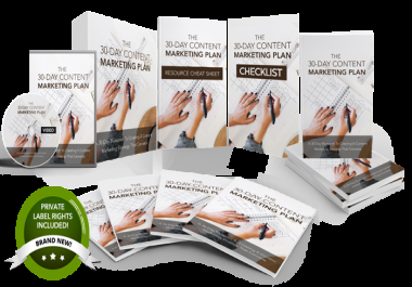 The 30 Day Content Marketing Plan PLR Product Pack