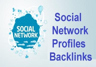 give 1000+ Social networks profiles backlinks