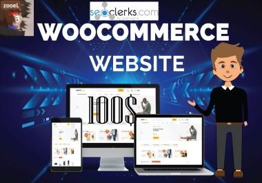 create a professional and responsive WordPress Woocommerce Website or Store