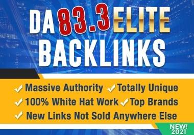 I Will Manually Build White Hat Unique DA 83 SEO Backlinks Authority Link Building