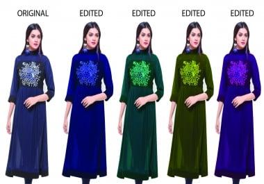 I will change all kind of dress color