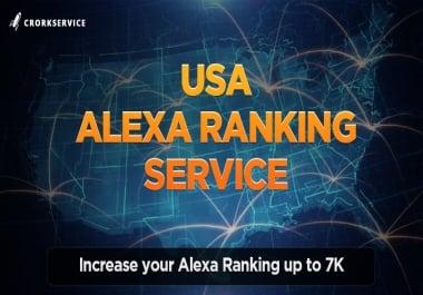 Alexa USA Ranking Service - Increase Alexa up to 7K