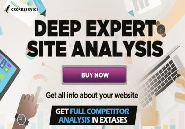 Deep Website SEO Analysis and Competitor Report