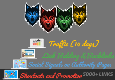 Powerful 4 Levels SEO - 5000 Social Signals - Traffic - PBN Backlinks,  Shoutouts,  Wordwide Promotion