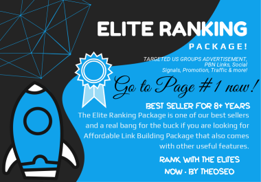 Elite Ranking Pack - US Advertisement,  3000 Social Signals,  50 PBN Backlinks,  25 Shoutout,  Promotion