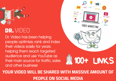 Youtube SEO - 750 Mixed Type Of Links - Fast indexing -Video Embeds,  Social Signals,  Backlinks