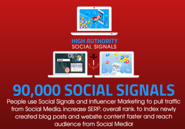GET 90.000 SOCIAL SIGNALS ON HIGH AUTHORITY PAGES TO BOOST YOUR RANK,  TRAFFIC AND SEO SCORE