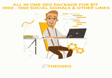 All In One - Backlinks,  Link Building,  Social Signals,  30 days Traffic - Est. 1000 - 2500 Links Mix