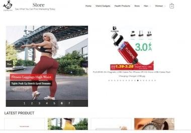Professionally built Woocommerce webstore