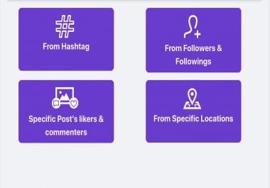 scrape and extract emails from targeted instagram accounts